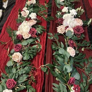 Lot of 2 Lings Moment Romantic Marsala 6 Foot Garland